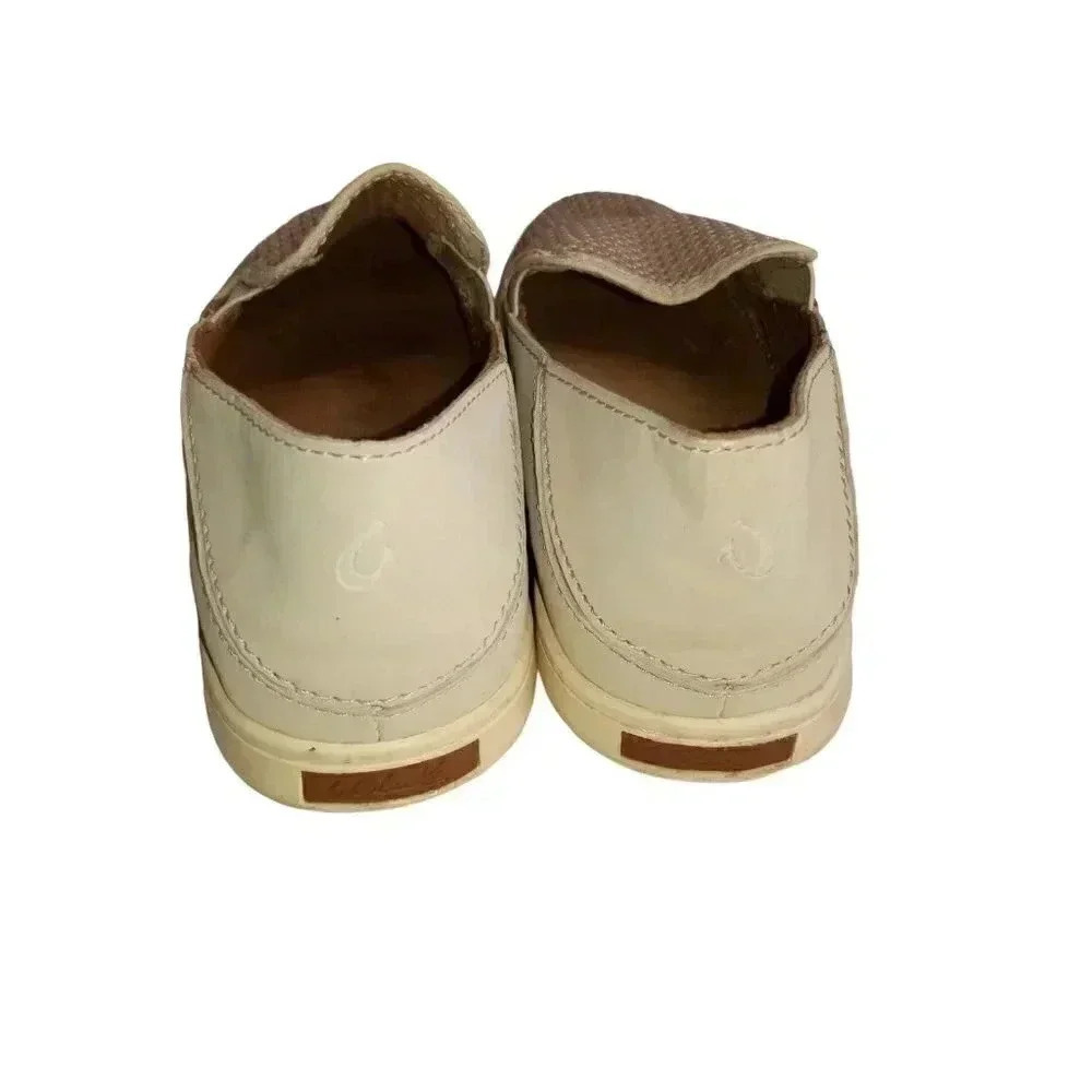 Olukai Peheua Womens Beige Comfort Shoes Casual Slip-On Mesh Rubber Size 6 - Picture 6 of 8
